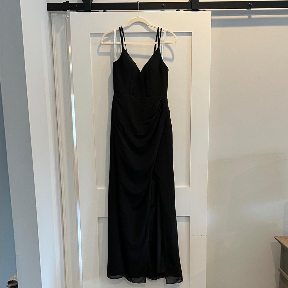 Azazie Black Maxi Dress